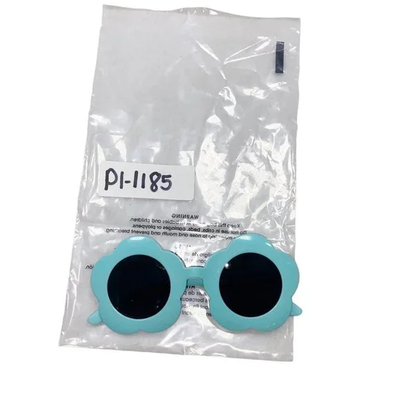 Blue Flower Power Sunglasses - Picture 11 of 11